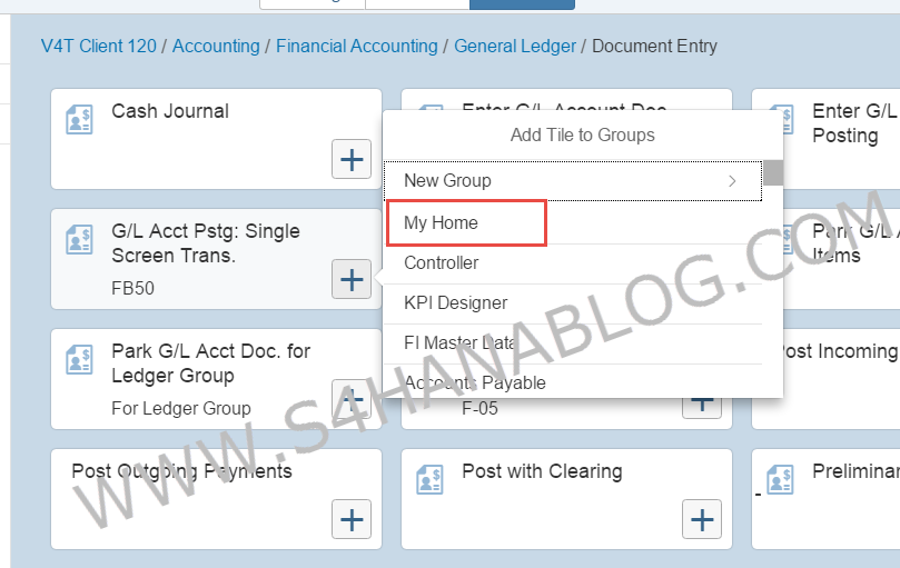 Fiori 2.0 GUI Menu add app